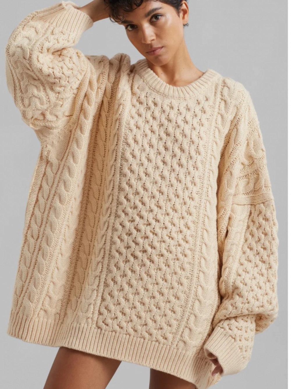 The Frankie Shop Pailey Braided Sweater